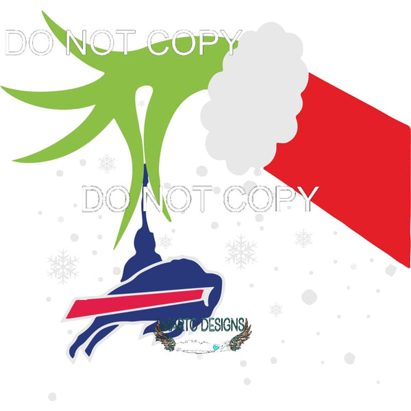 Grinch Buffalo Bills #217 Sublimation transfers - Heat
