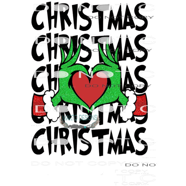 grinch Christmas # 2281 Sublimation transfers - Heat