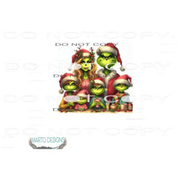 Grinch Family 1 Sublimation transfers - Heat Transfer