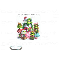 Grinch Family 2 Sublimation transfers - Heat Transfer