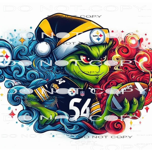 Grinch Football #8493 Sublimation transfers - Heat Transfer
