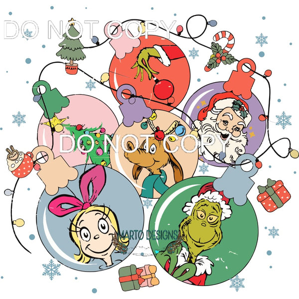 Grinch Friends #201 Sublimation transfers - Heat Transfer