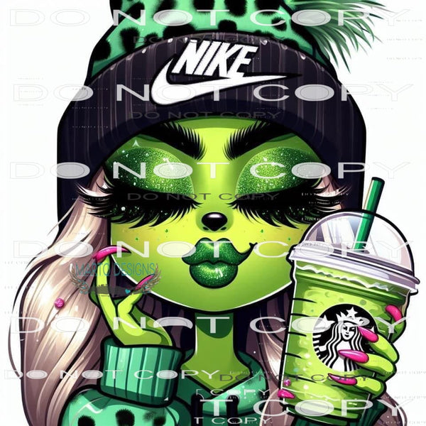 Grinch Girl #8488 Sublimation transfers - Heat Transfer