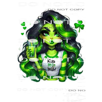 grinch girl st patricks day 1 Sublimation transfers - Heat