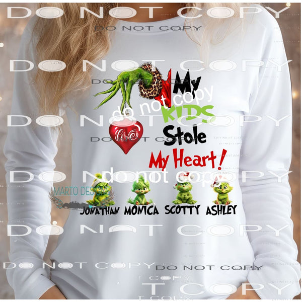 Grinch kids Personalized includes 4 there are more in