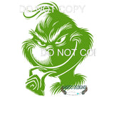 grinch lime green # 4520 Sublimation transfers - Heat