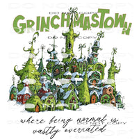 Grinch mas town # 4747 Sublimation transfers - Heat