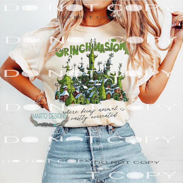 Grinch mas town # 4747 Sublimation transfers - Heat