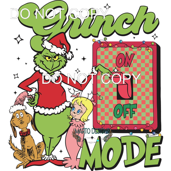 Grinch Mode #245 Sublimation transfers - Heat Transfer