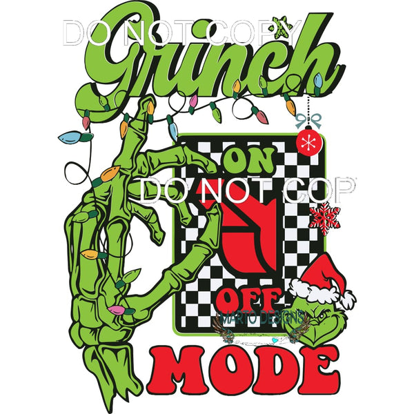 Grinch Mode #261 Sublimation transfers - Heat Transfer