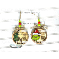 GRINCH Or GRINCH TREE SANTA TRACKER ORNAMENT - Heat