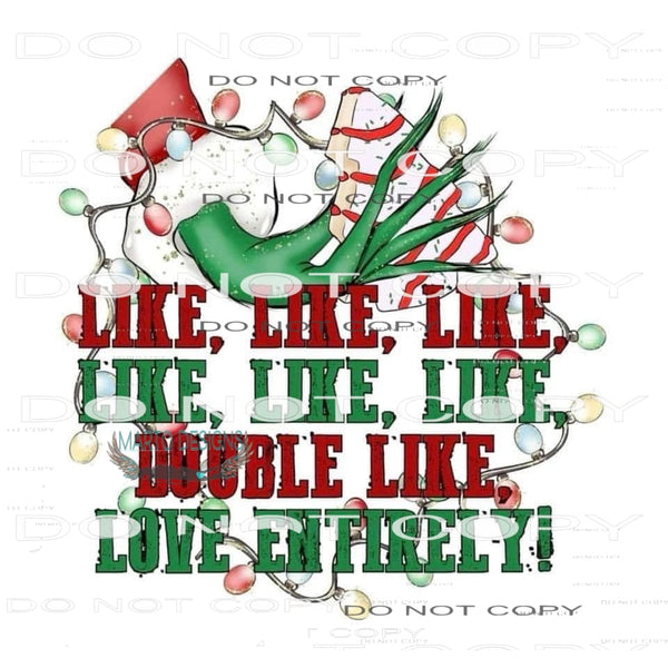 Grinch Quote #8501 Sublimation transfers - Heat Transfer