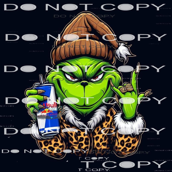 Grinch Redbull #8479 Sublimation transfers - Heat Transfer