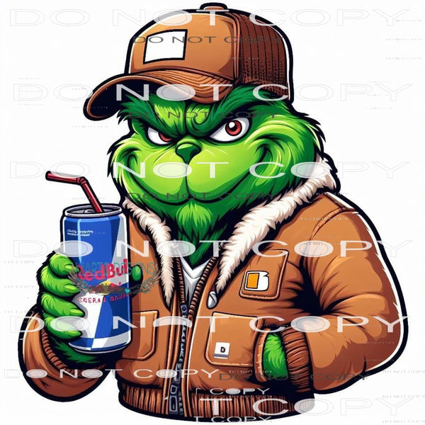 Grinch Redbull #8480 Sublimation transfers - Heat Transfer