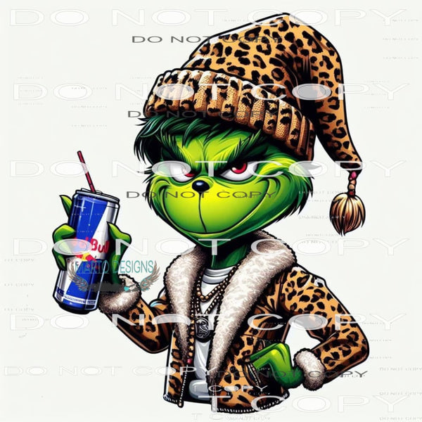 Grinch Redbull #8506 Sublimation transfers - Heat Transfer