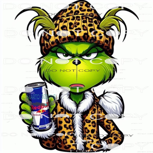 Grinch Redbull #8507 Sublimation transfers - Heat Transfer