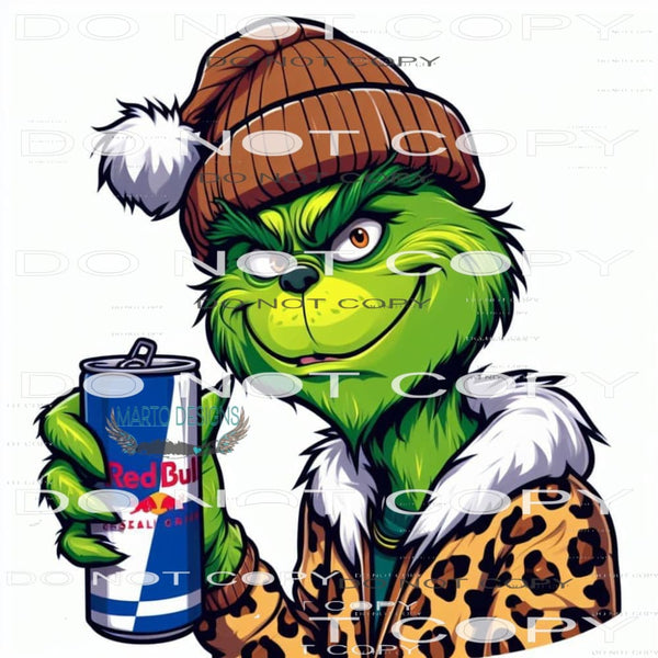 Grinch Redbull #8521 Sublimation transfers - Heat Transfer