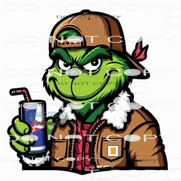 Grinch Redbull #8522 Sublimation transfers - Heat Transfer