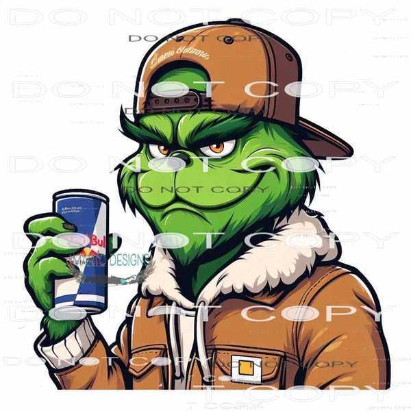 Grinch Redbull #8523 Sublimation transfers - Heat Transfer