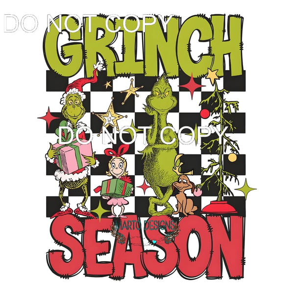 Grinch Season #176 Sublimation transfers - Heat Transfer