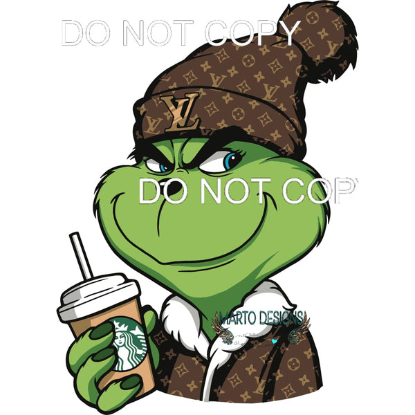 Grinch Starbucks #268 Sublimation transfers - Heat Transfer