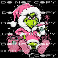 Grinch Starbucks #8494 Sublimation transfers - Heat Transfer