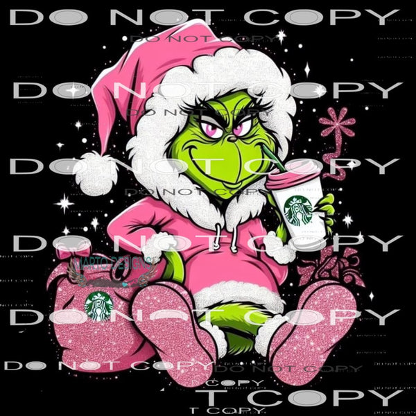 Grinch Starbucks #8494 Sublimation transfers - Heat Transfer