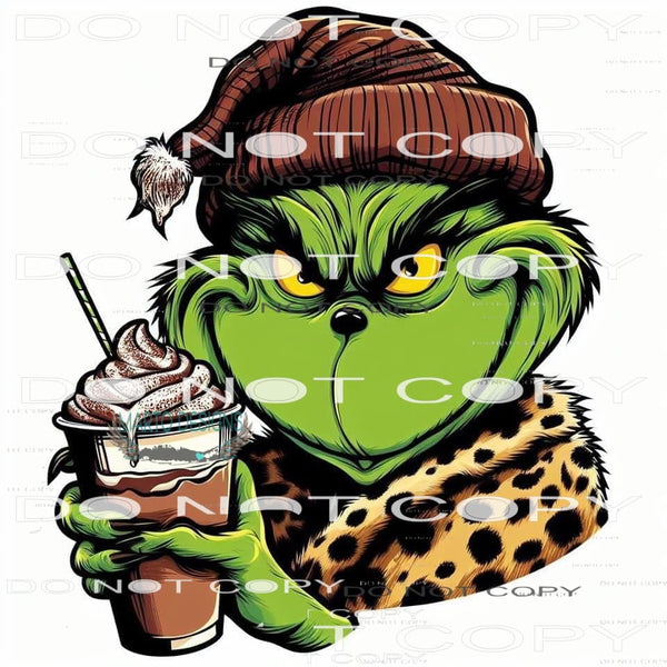 Grinch Starbucks #8498 Sublimation transfers - Heat Transfer