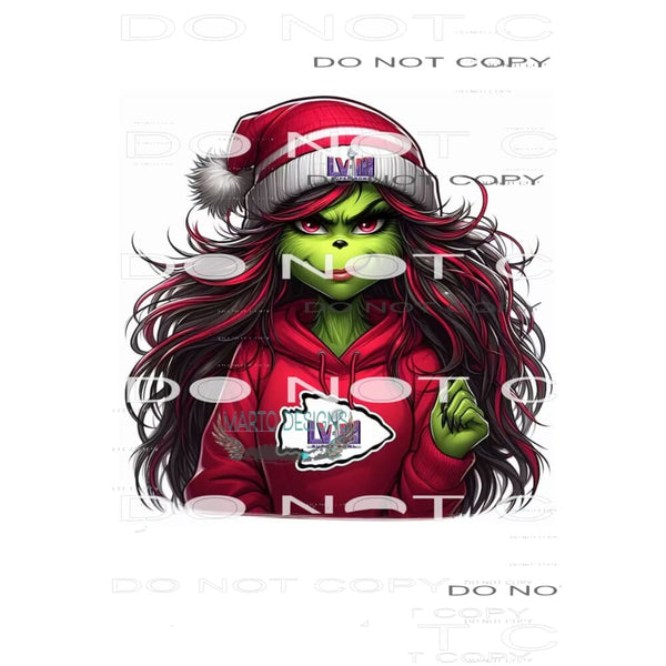 grinch superbowl 123 Sublimation transfers - Heat Transfer