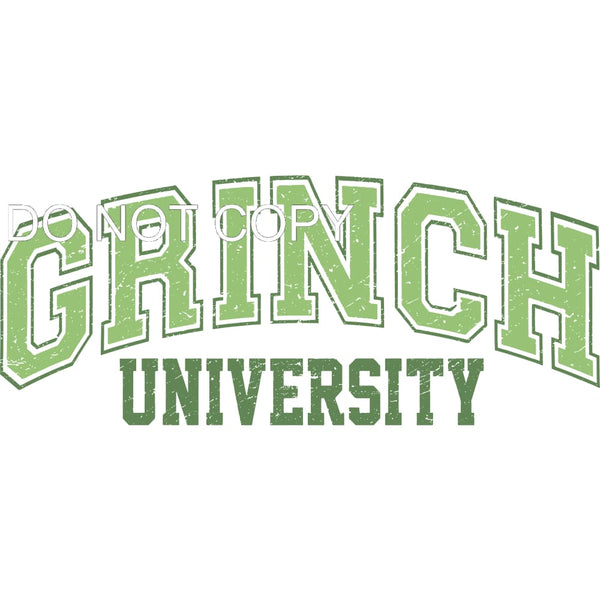 Grinch University #267 Sublimation transfers - Heat