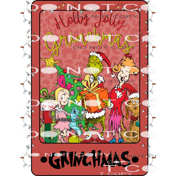 Grinchmas #7154 Sublimation transfers - Heat Transfer