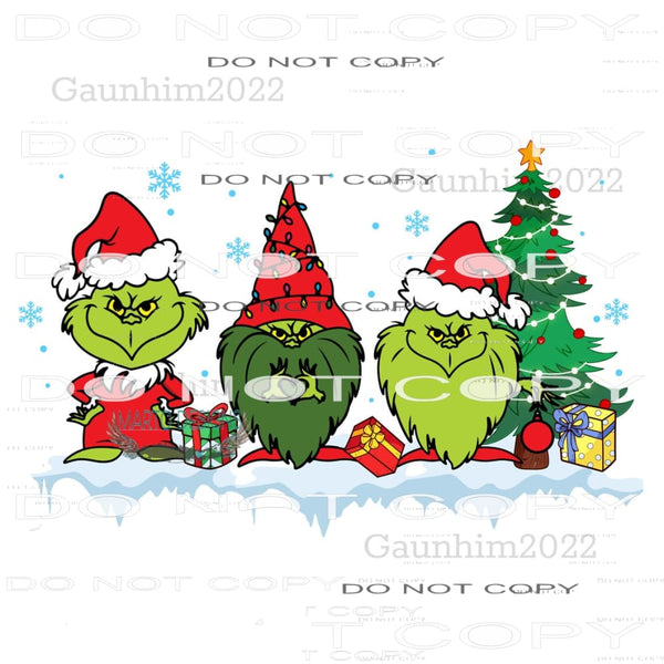 Grinchmas #8133 Sublimation transfers - Heat Transfer