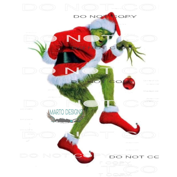 Grinchmas #8483 Sublimation transfers - Heat Transfer