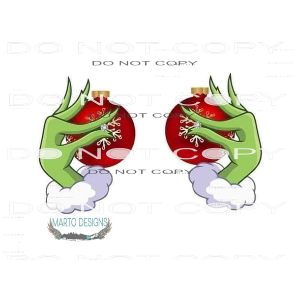 Grinchmas #8485 Sublimation transfers - Heat Transfer