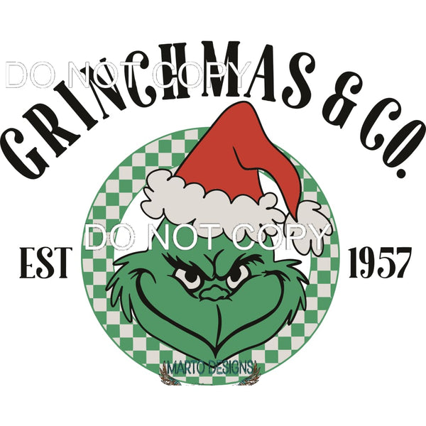 Grinchmas And Co #257 Sublimation transfers - Heat Transfer
