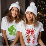 merry grincmas bow # 5598 | Ready-to-Press Sublimation Heat Transfer