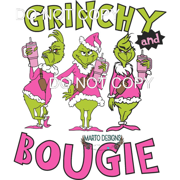 Grinchy And Bougie #263 Sublimation transfers - Heat