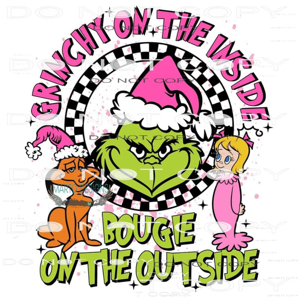 Grinchy On The Inside #8610 Sublimation transfers - Heat