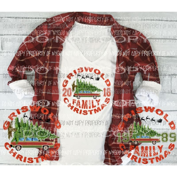 Griswald Family Christmas 2018 Sublimation transfers Heat Transfer