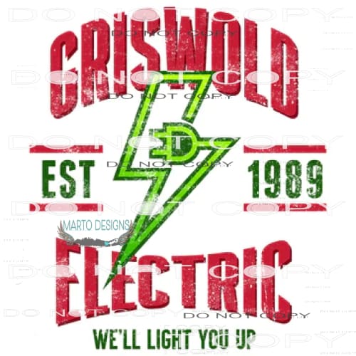 Griswold Electric #7684 Sublimation transfer - Heat Transfer