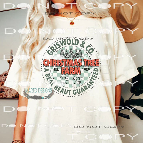 Grisworld Christmas Tree Farm #7348 Sublimation transfers -