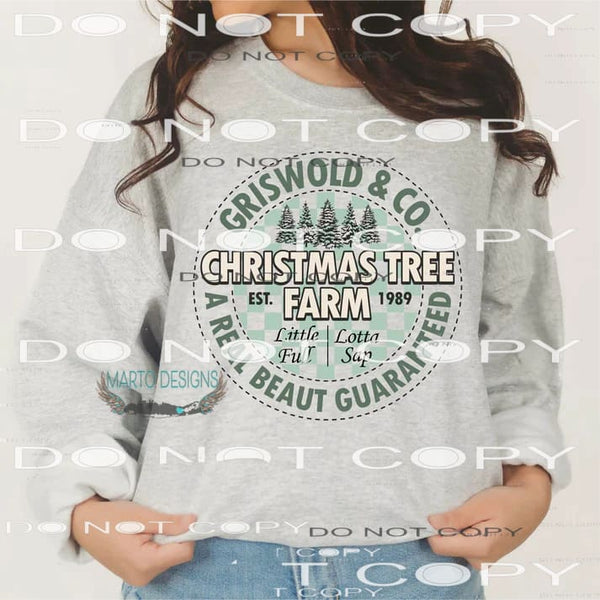 Grisworld Christmas Tree Farm #7368 Sublimation transfers -