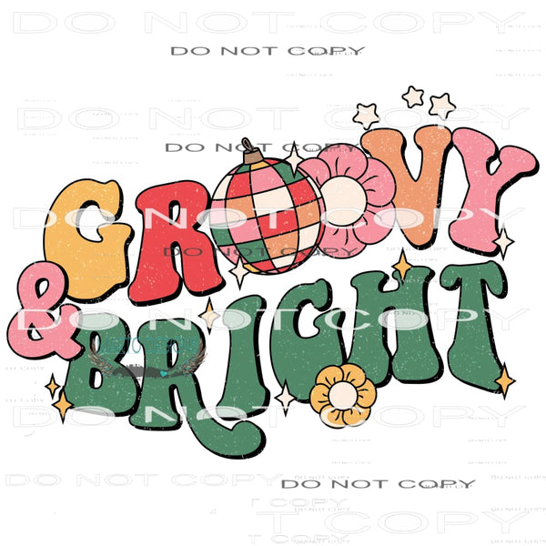 Groovy And Bright #8234 Sublimation transfers - Heat