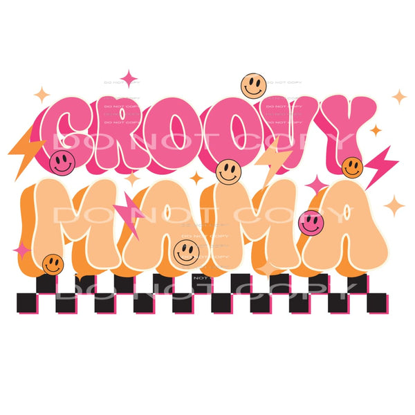 Groovy Mama #4833 Sublimation transfers - Heat Transfer