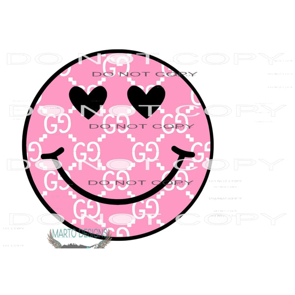 Gucci Smile Pink Sublimation transfers - Heat Transfer