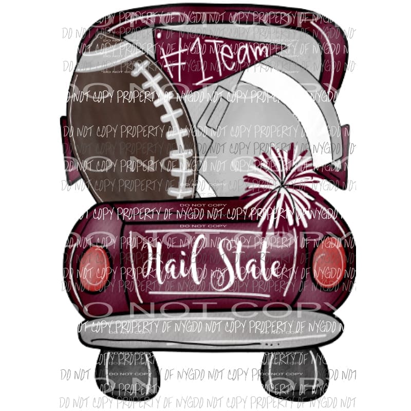 Hail State Design martodesigns - Hail state truck Sublimation transfers