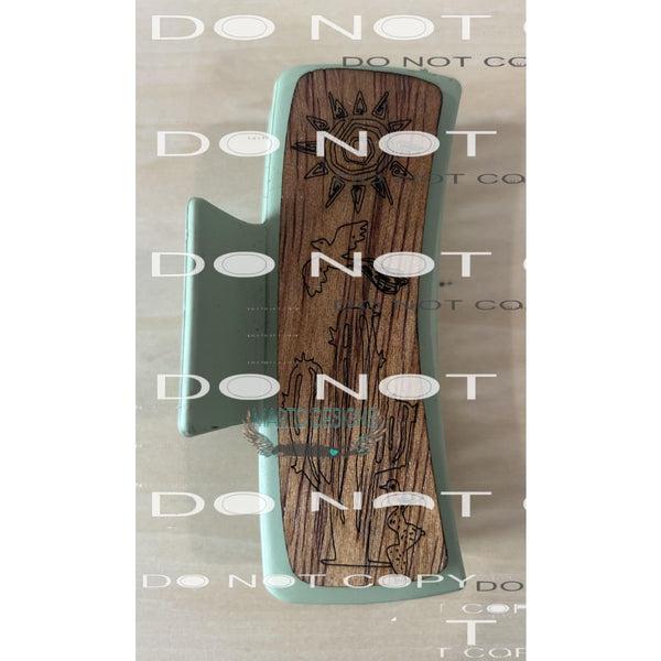 Hair Clips wood Laser 4 inch or 2 inch or 1 inch Random