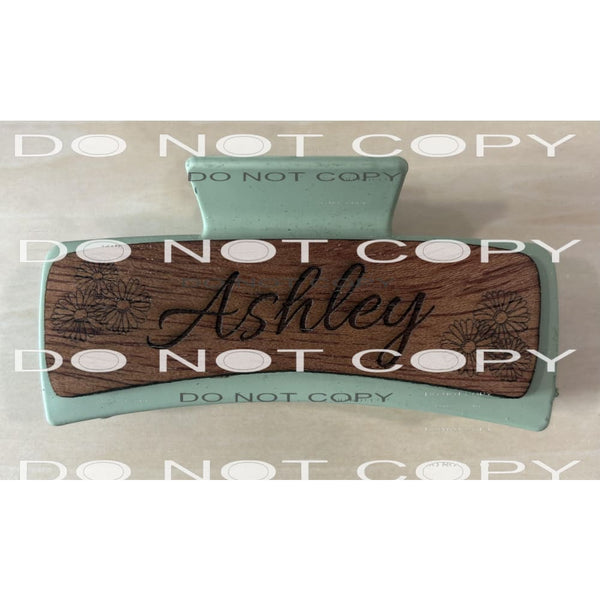 Hair Clips wood Laser 4 inch or 2 inch or 1 inch Random