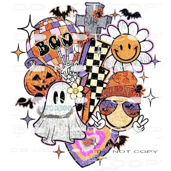 Halloween Boo! #6235 Sublimation transfers - Heat Transfer