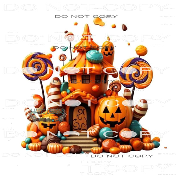 Halloween Candy House #6219 Sublimation transfers - Heat